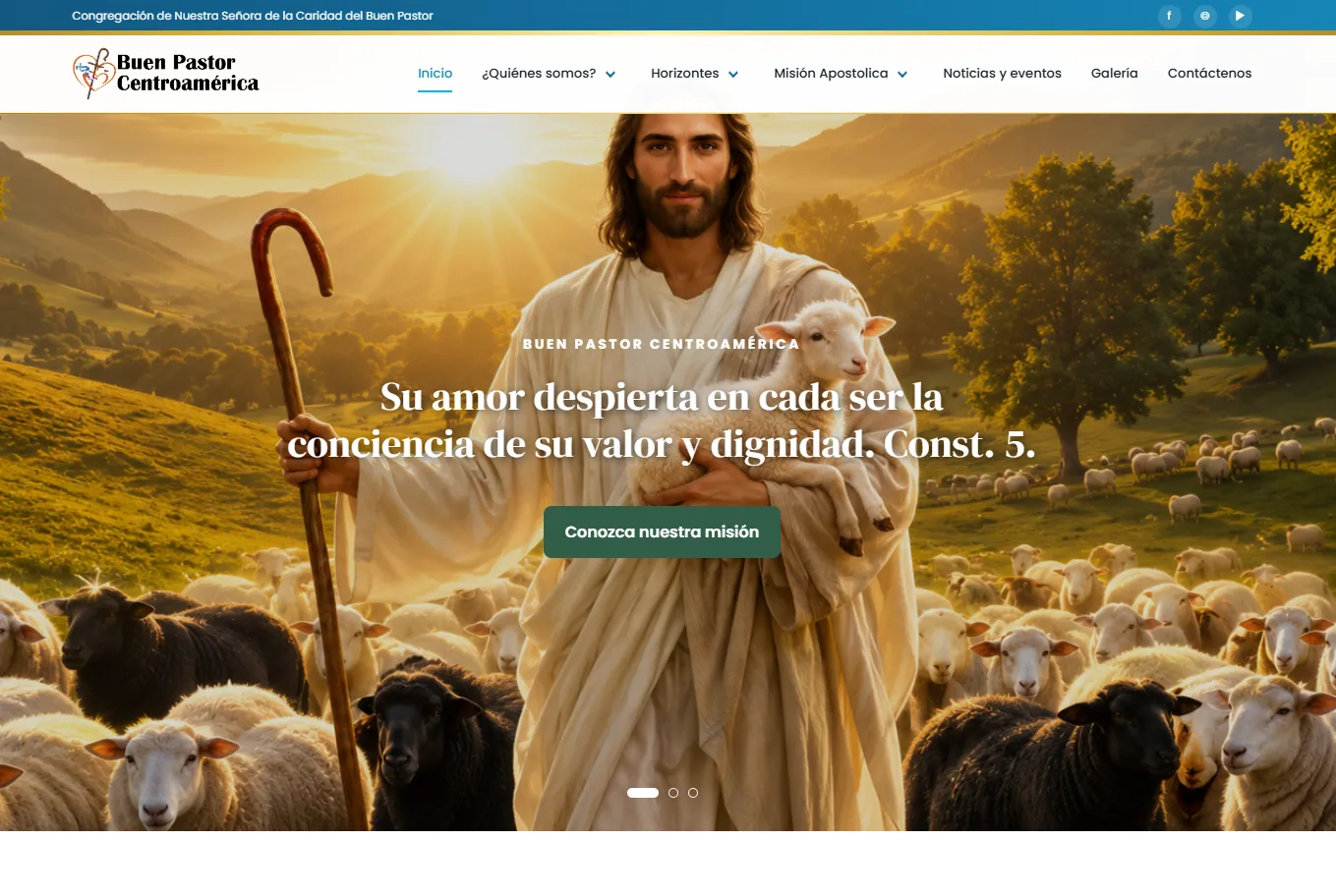 Proyecto web Buen Pastor Centroamérica